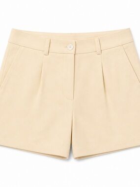 Paper Heart linen blend Casual yellow Women’s Shorts - Lightweight Summer Style